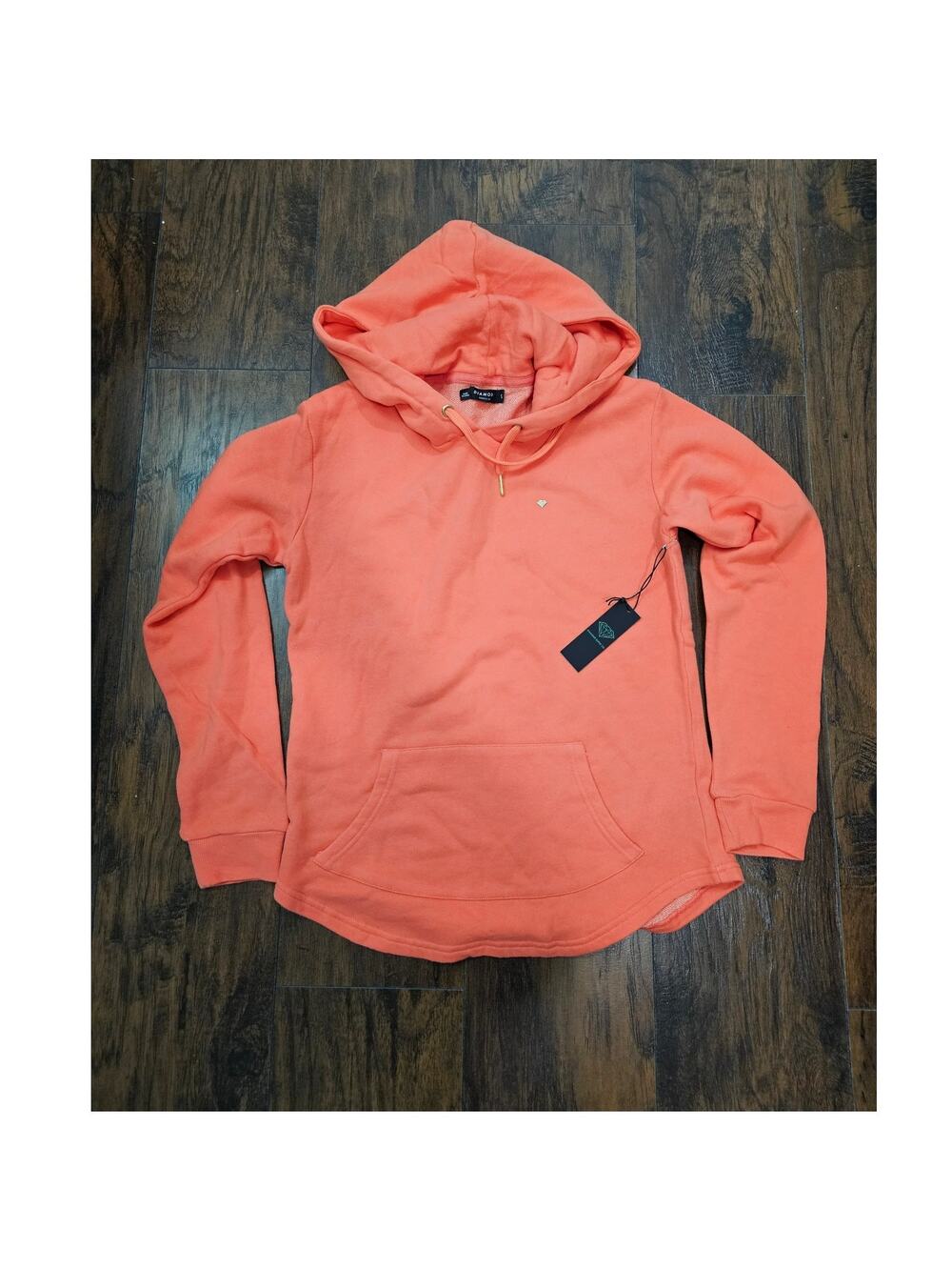 New Diamond Supply Co Hoodie Size Small Women's Orange Gold